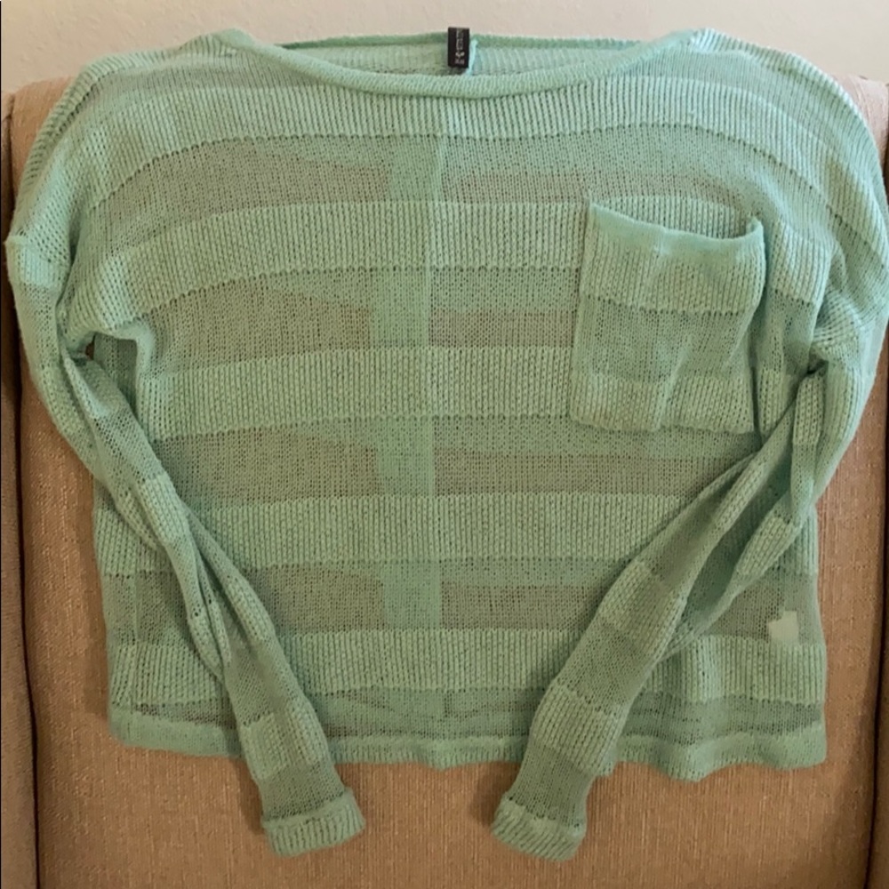 Tilly’s long sleeve sheer crop top